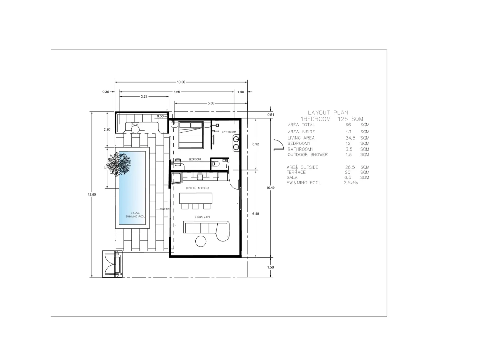 1br-1600 1-Bedroom Private Pool Villa 200m from Maenam Beach | From THB 4.3M