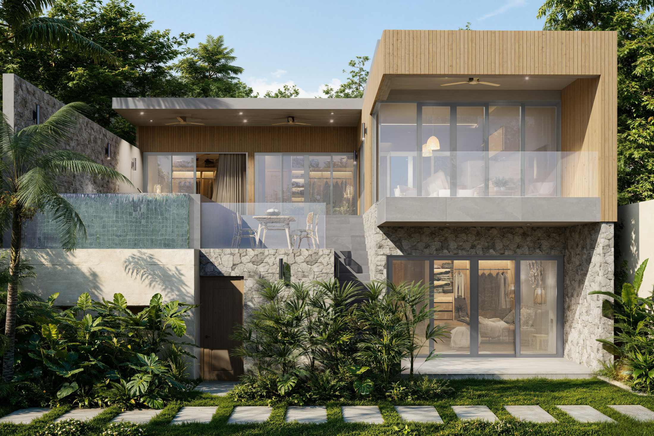 303 25.5..69 Modern 3-Bedroom Private Pool Villa for Sale in Lamai, Koh Samui