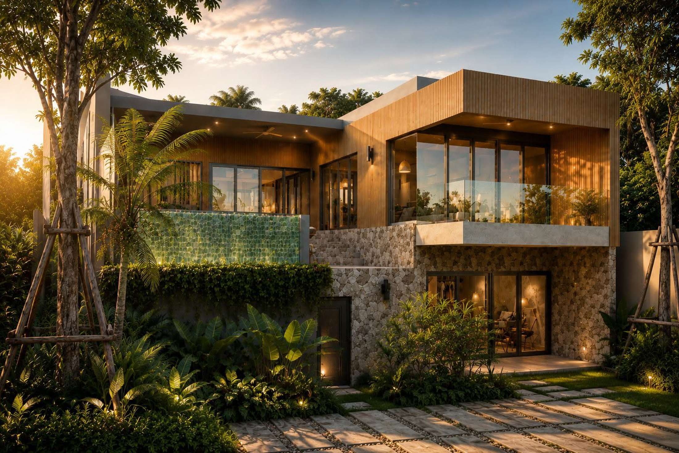 3BR Modern 3-Bedroom Private Pool Villa for Sale in Lamai, Koh Samui