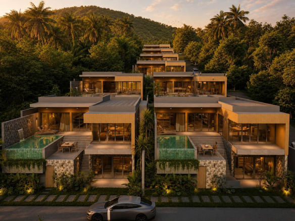 Modern 3-Bedroom Private Pool Villa for Sale in Lamai, Koh Samui