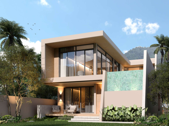 Modern 3-Bedroom Two-Storey Pool Villa for Sale in Plai Laem, Koh Samui