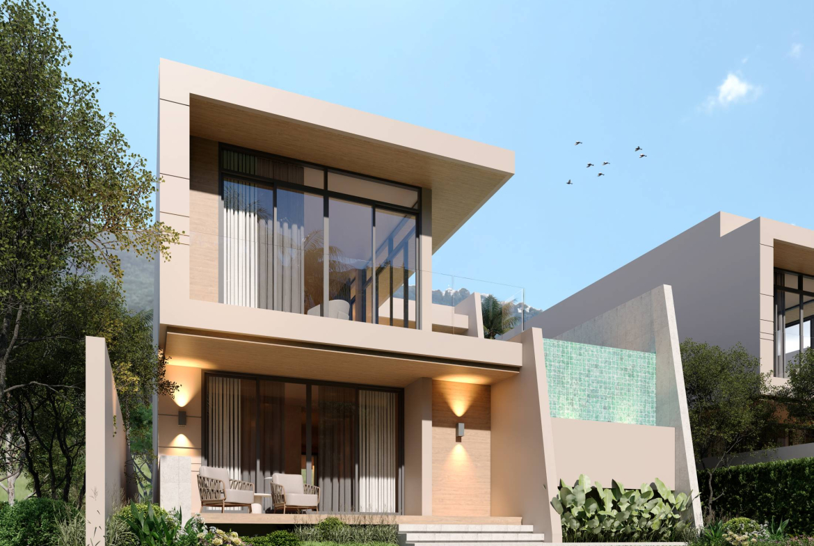 Modern 3-Bedroom Two-Storey Pool Villa for Sale in Plai Laem, Koh Samui