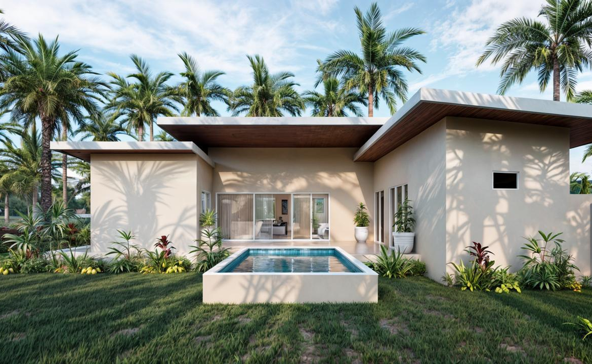 New 3-Bedroom Private Pool Villas for Sale in Bophut, Koh Samui