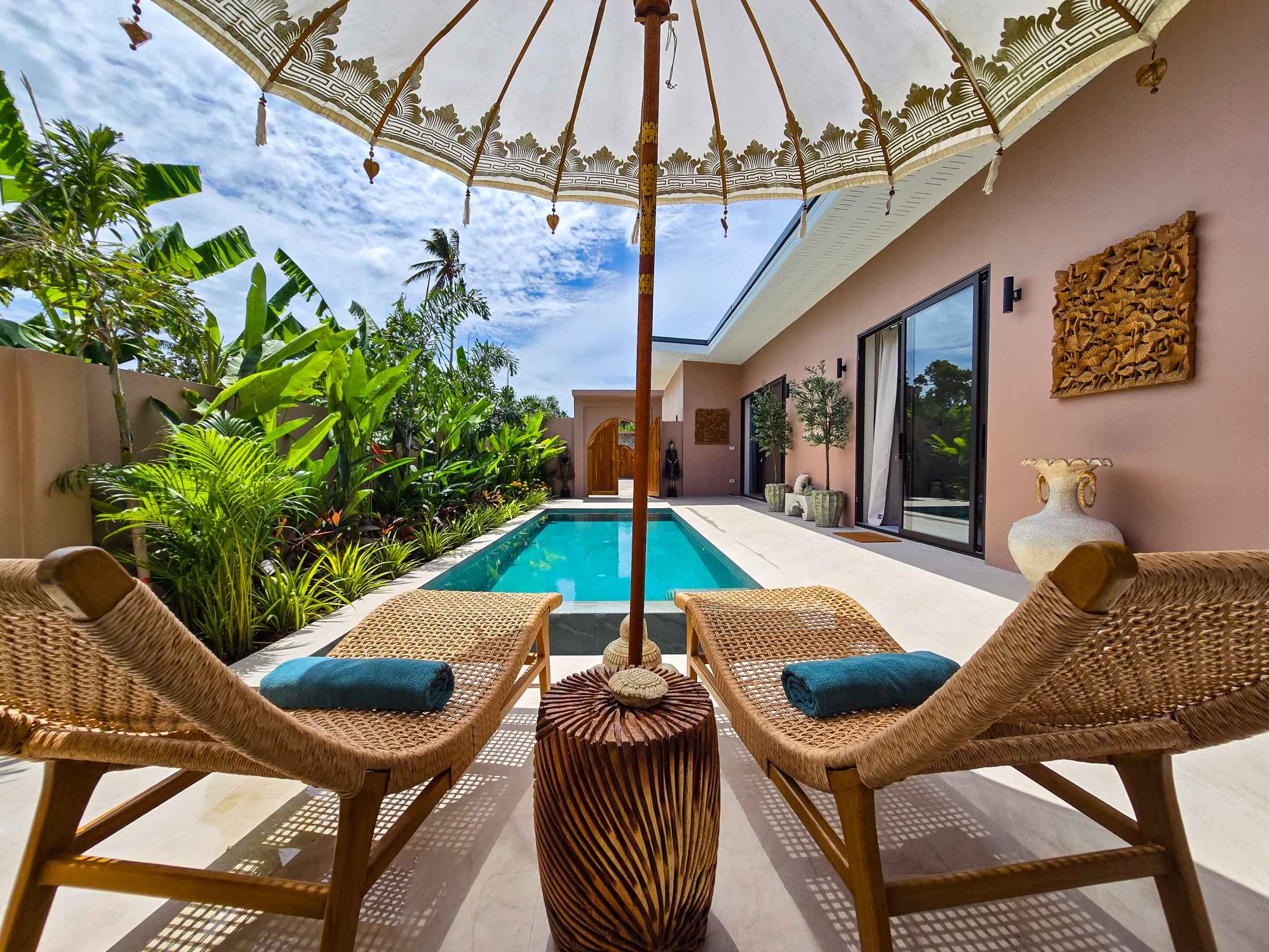 Brand-New 2-Bedroom Bali-Style Pool Villa for Sale in Maenam, Koh Samui