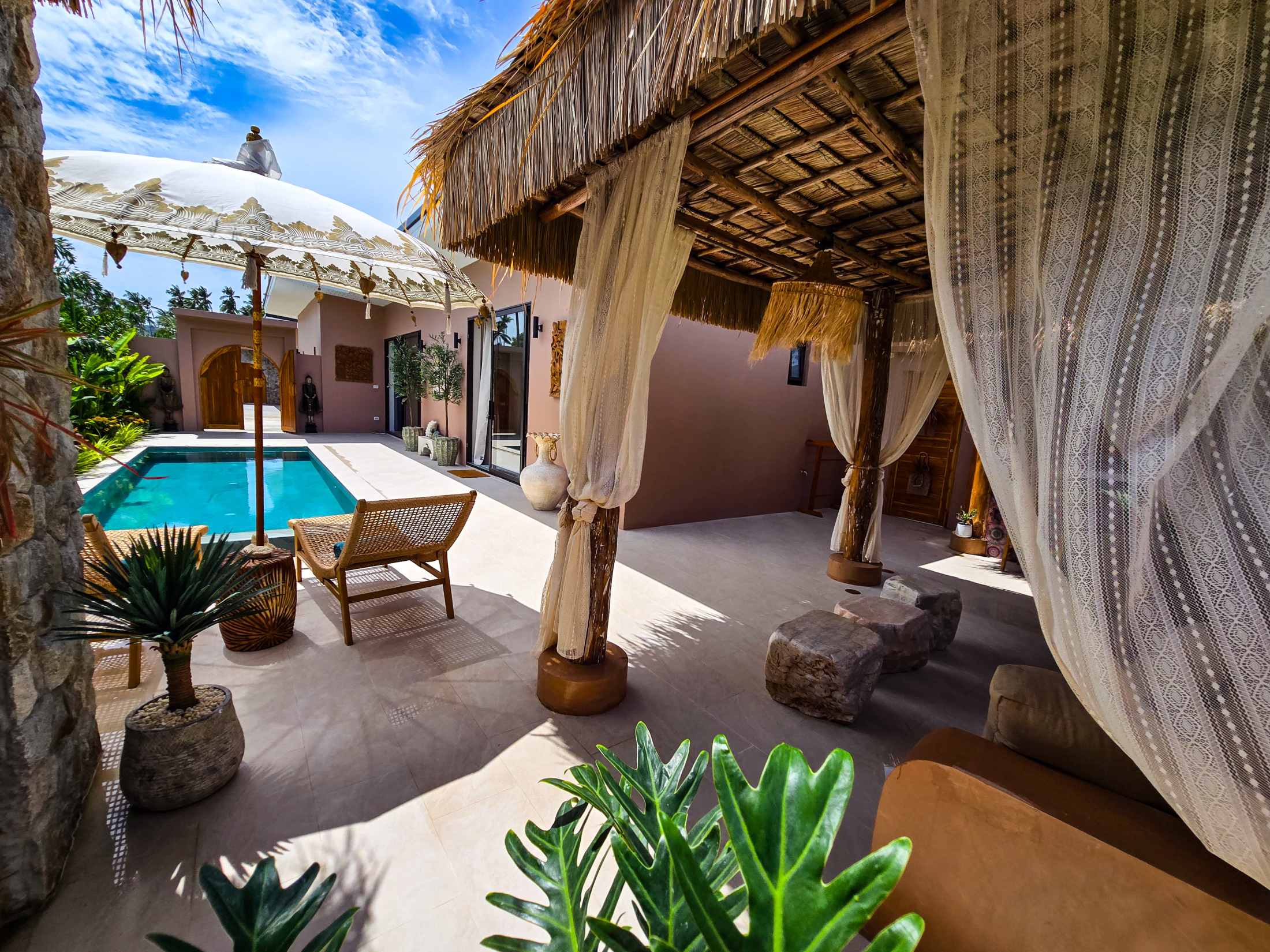 Brand-New 2-Bedroom Bali-Style Pool Villa for Sale in Maenam, Koh Samui