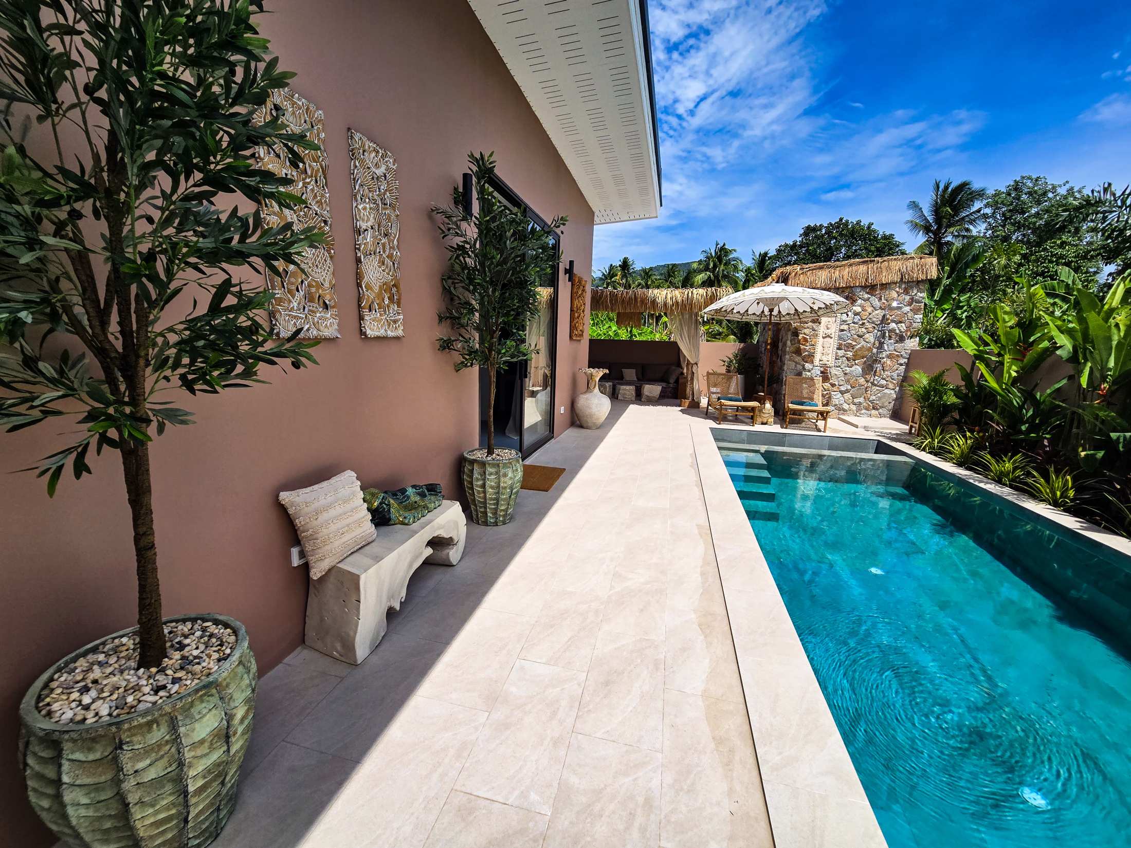 Brand-New 2-Bedroom Bali-Style Pool Villa for Sale in Maenam, Koh Samui