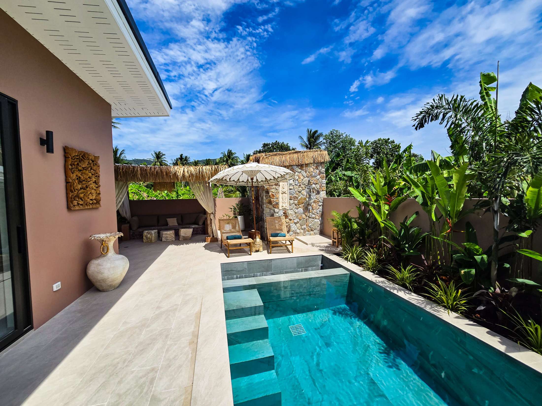 Brand-New 2-Bedroom Bali-Style Pool Villa for Sale in Maenam, Koh Samui