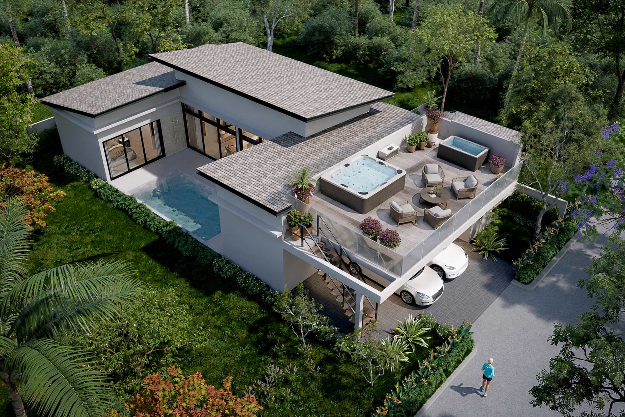 image021 Modern 3-Bedroom Private Pool Villas for Sale – Bang Por, Koh Samui