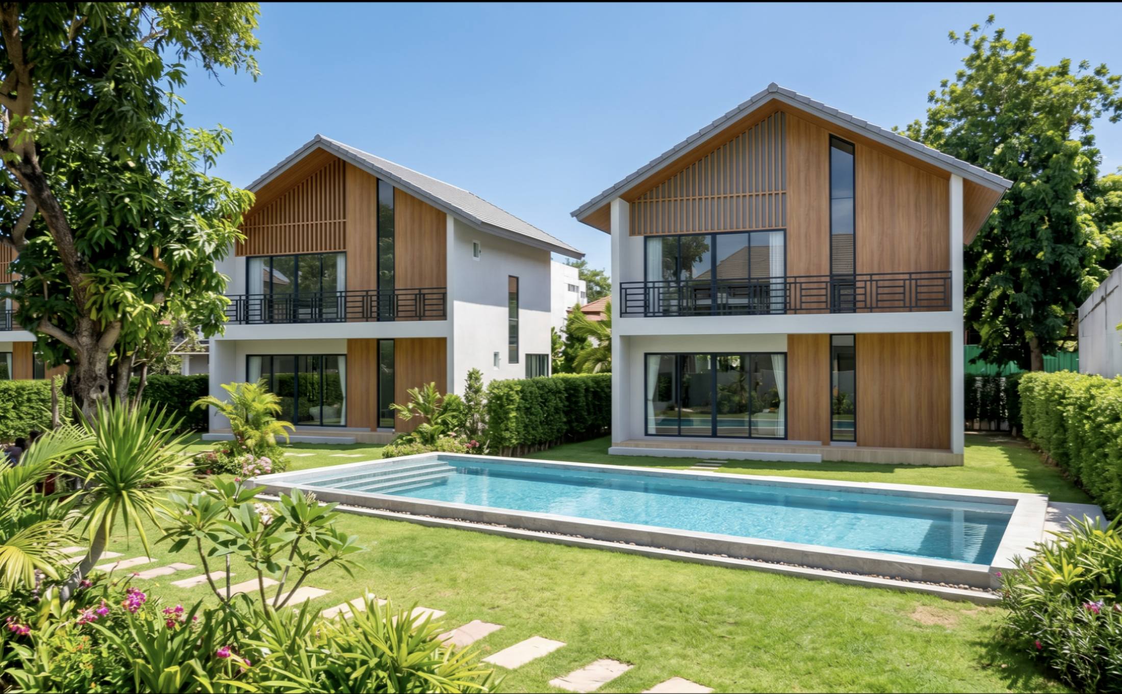 pool-fiex-house-added 3-Bedroom House for Sale in Plai Laem, Koh Samui | THB 7.9M