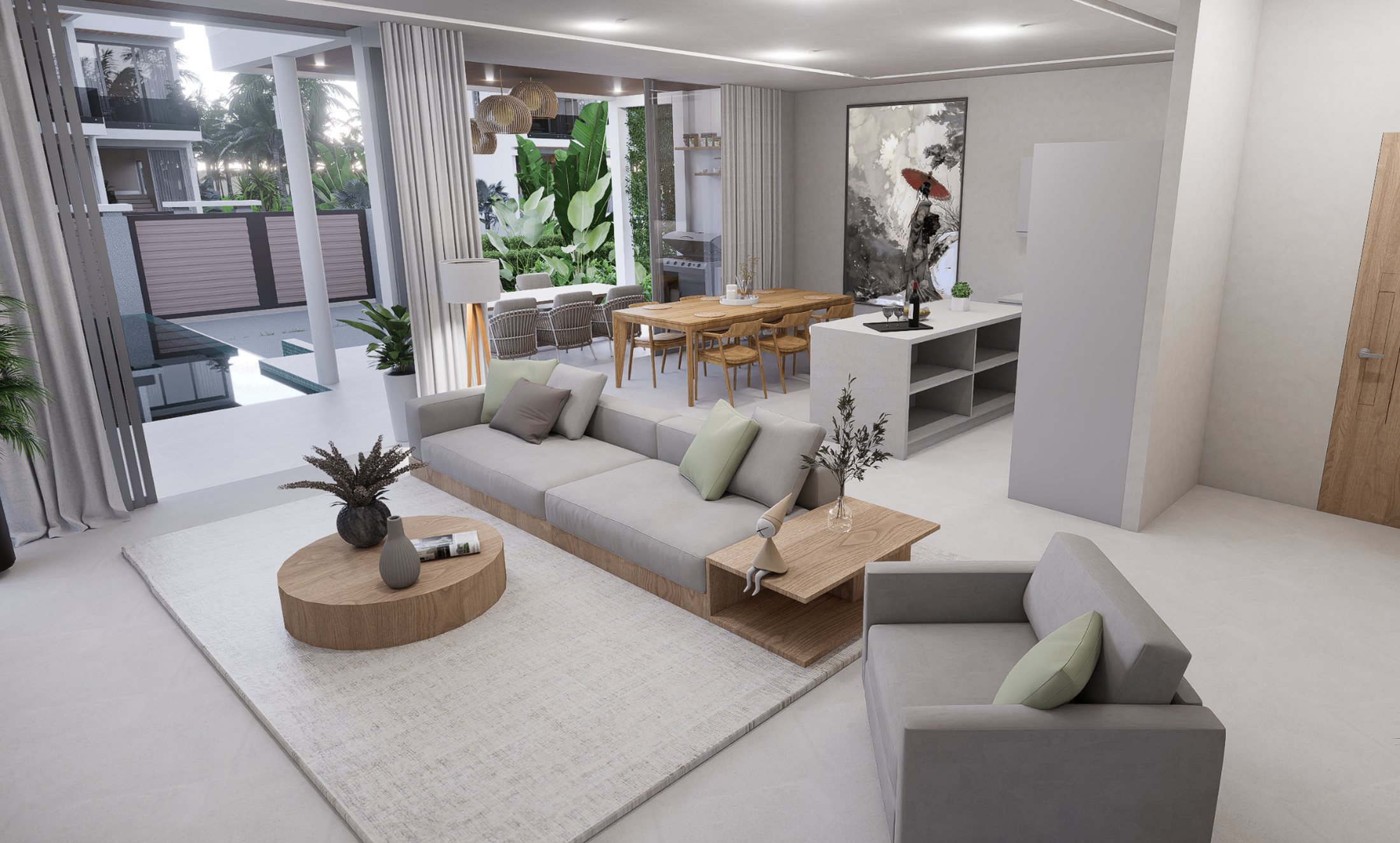 Modern 4-Bedroom Private Pool Villa for Sale in Plai Laem, Koh Samui