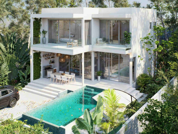 Modern 4-Bedroom Private Pool Villa for Sale in Plai Laem, Koh Samui