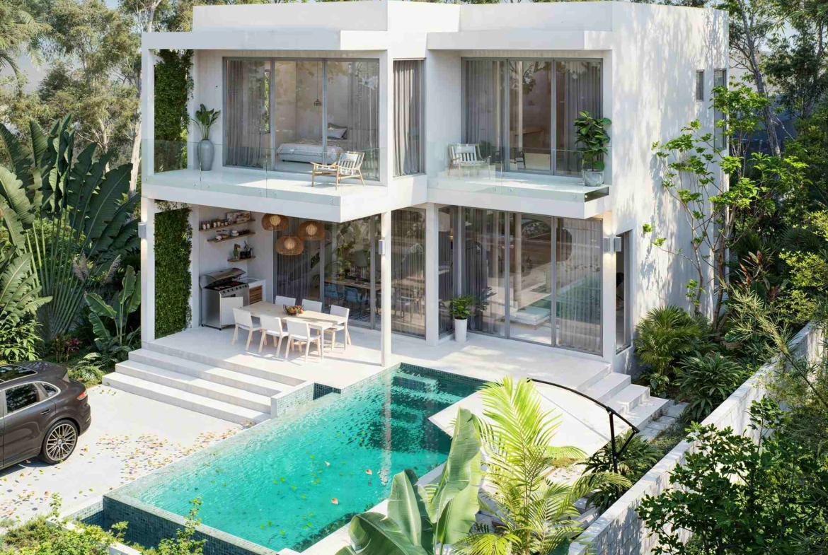 Modern 4-Bedroom Private Pool Villa for Sale in Plai Laem, Koh Samui