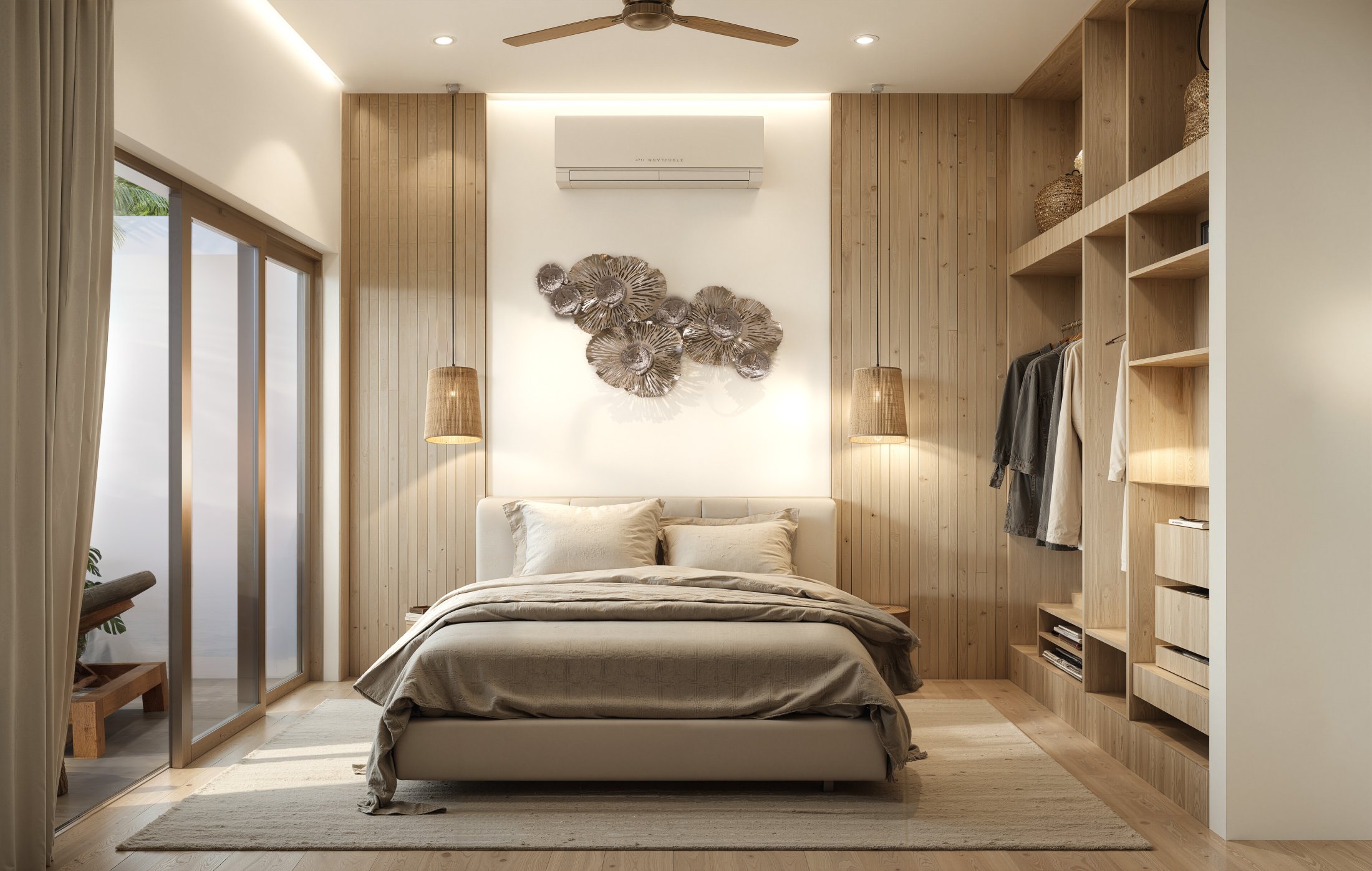 ห้องนอน 16.6.69 Modern 3-Bedroom Private Pool Villa for Sale in Lamai, Koh Samui