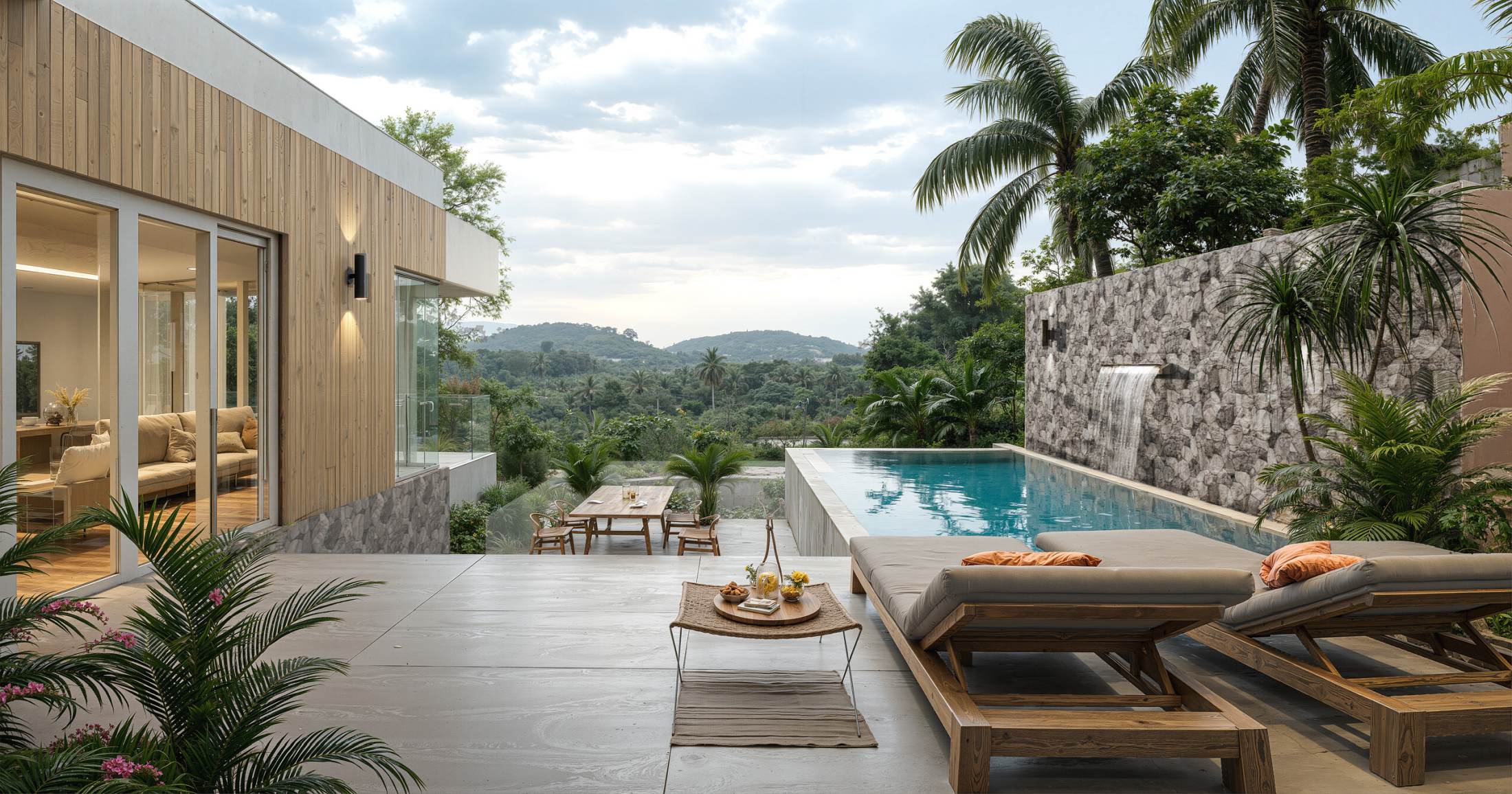 เทอเรทใหม่ 23.5.69 Modern 3-Bedroom Private Pool Villa for Sale in Lamai, Koh Samui