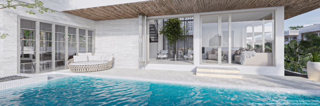 ECOH-SM_Extenal Rendering_Type1_Pool_DS_Resize ECO Home Samui: Luxury Beachfront Living on Koh Samui