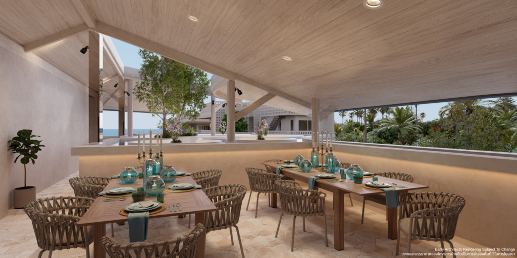 ECOH-SM_Intenal Rendering_CH_Restaurant_DS_Resize ECO Home Samui: Luxury Beachfront Living on Koh Samui
