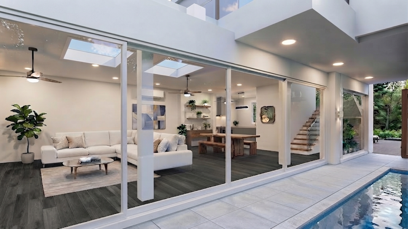 Living Room.jpg Luxury 3-Bedroom Sea-View Pool Villas for Sale in Maenam–Ban Tai, Koh Samui