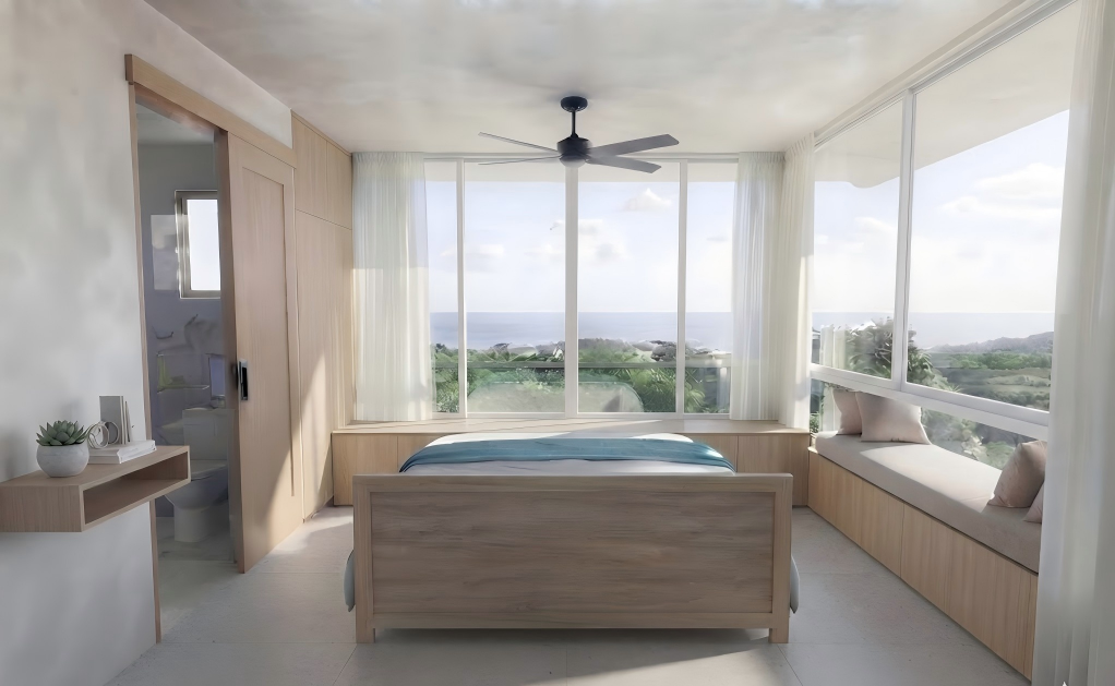 M bedroom -final Luxury 3-Bedroom Sea-View Pool Villas for Sale in Maenam–Ban Tai, Koh Samui