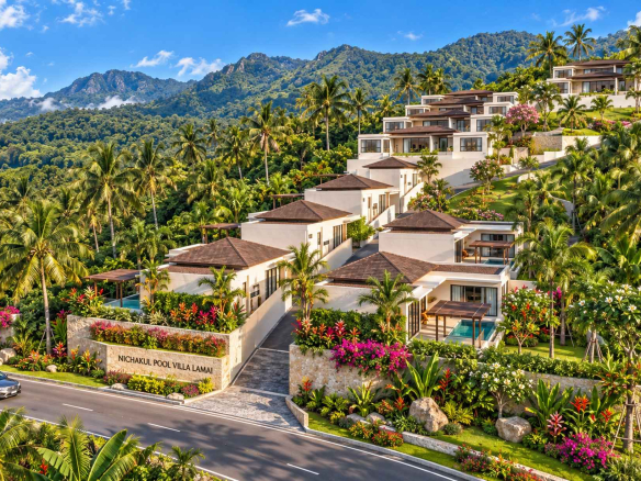 3-Bedroom Panoramic Sea View Pool Villa for Sale in Lamai, Koh Samui – From 8.9M THB
