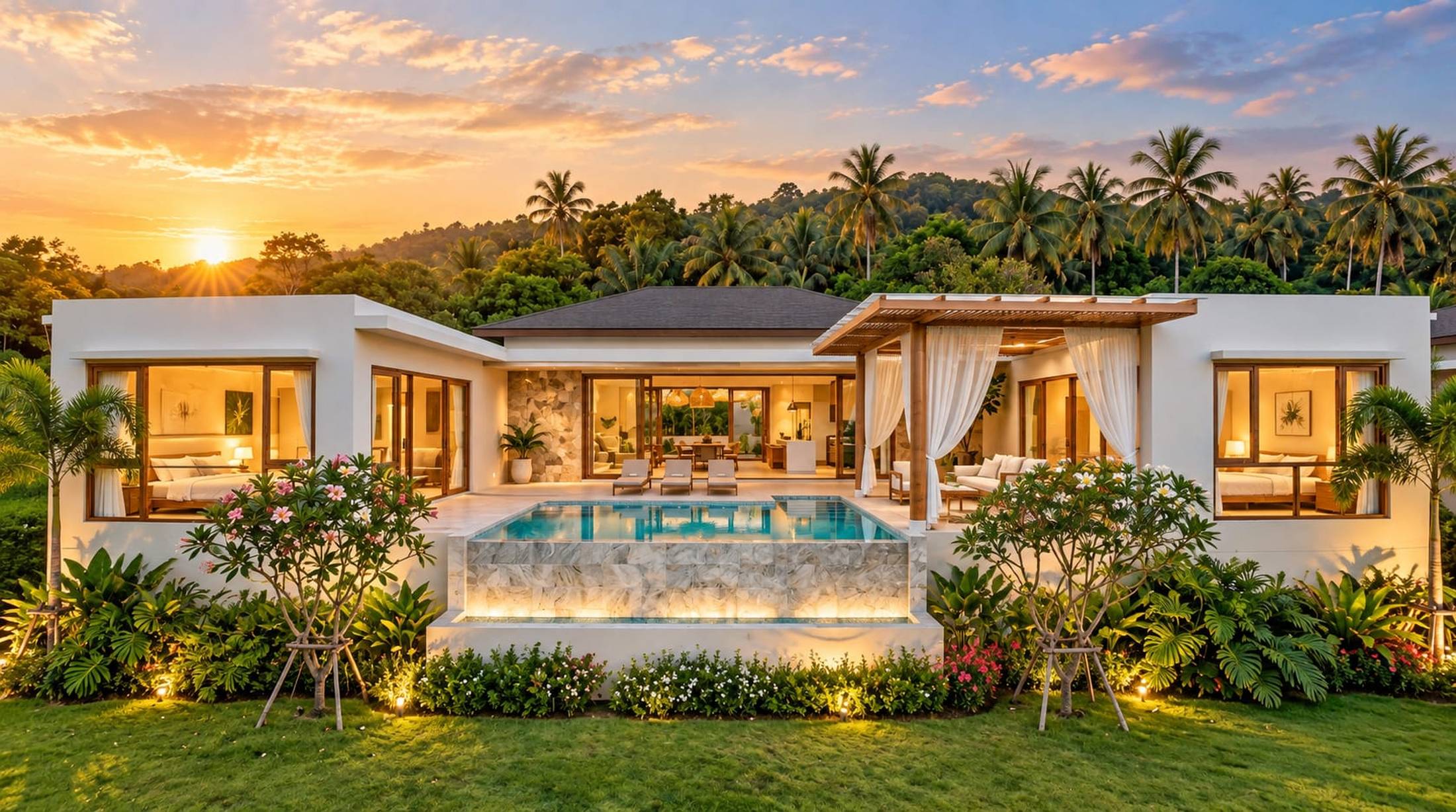 Photo from Nala Samui Paradise Group(6) 3-Bedroom Panoramic Sea View Pool Villa for Sale in Lamai, Koh Samui – From 8.9M THB