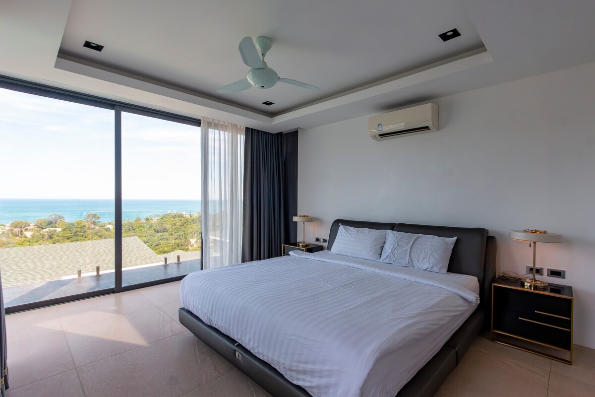 Renovated 5-Bedroom Sea-View Pool Villa for Sale or Rent in Chaweng Noi, Koh Samui