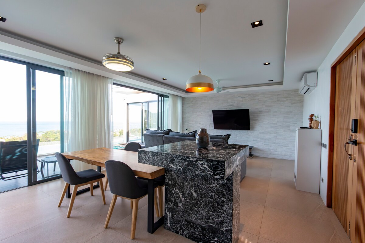 Renovated 5-Bedroom Sea-View Pool Villa for Sale or Rent in Chaweng Noi, Koh Samui