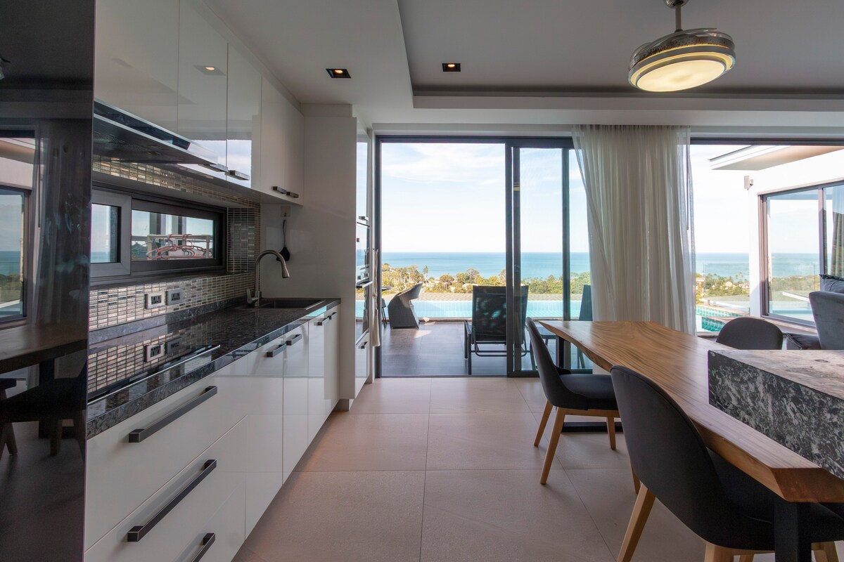 Renovated 5-Bedroom Sea-View Pool Villa for Sale or Rent in Chaweng Noi, Koh Samui