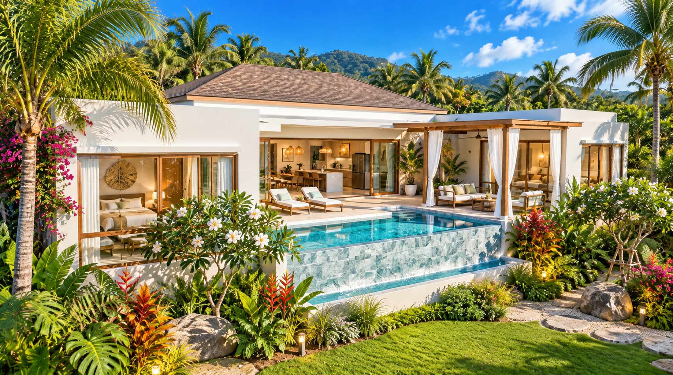 2-Bedroom Modern Tropical Pool Villa for Sale in Lamai, Koh Samui – From 7.9M THB