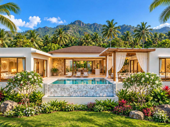 2-Bedroom Modern Tropical Pool Villa for Sale in Lamai, Koh Samui – From 7.9M THB