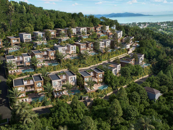 3-5 Bedrooms Luxury Seaview Pool Villas in Bophut