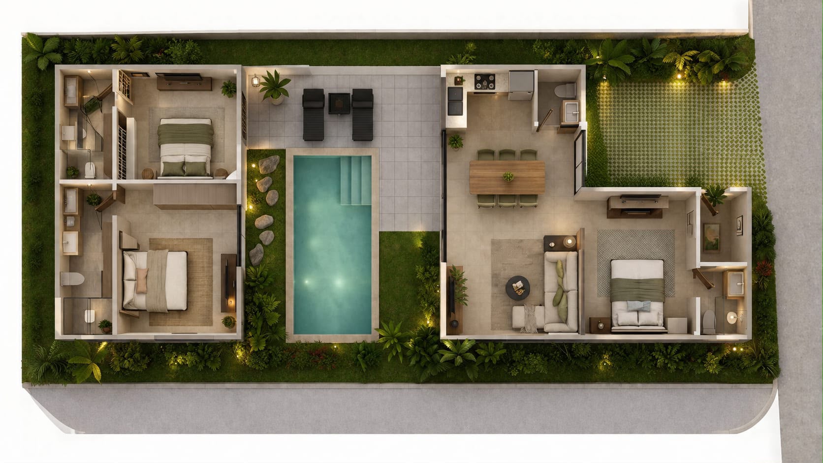 3-Bedroom Pool Villas for Sale in Bophut