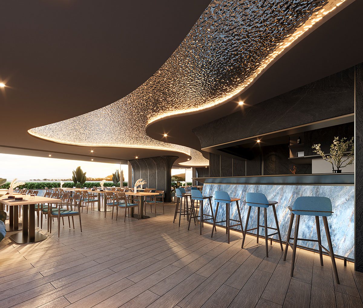 Ashiyana Heights, Kata, Phuket – Rooftop bar