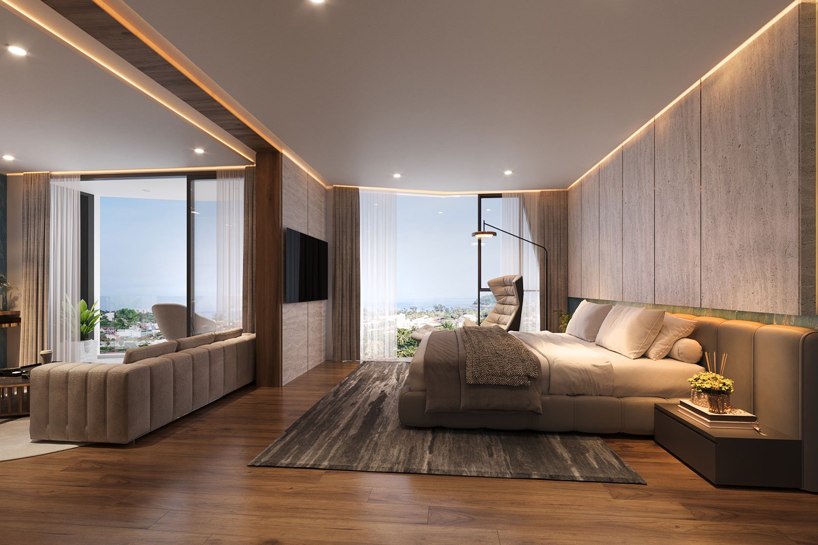 Ashiyana Heights, Kata, Phuket – Bedroom interior