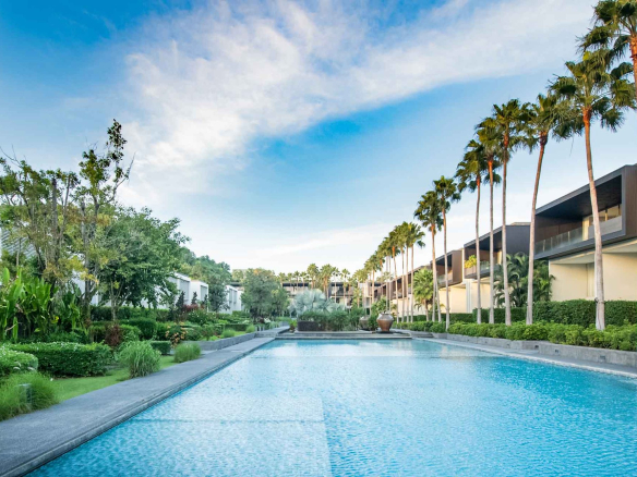 Baan Yamu Residences, Cape Yamu, Phuket – Baan Yamu Residences pool and buildings