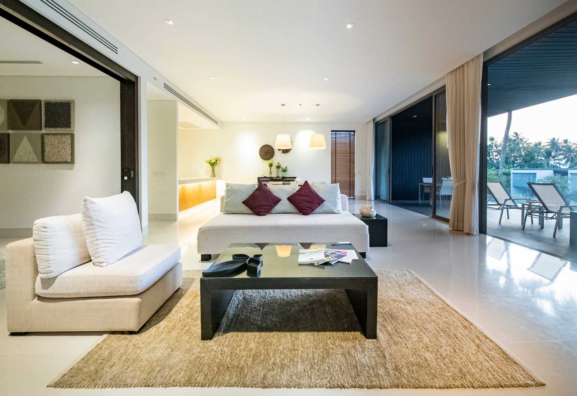Baan Yamu Residences, Cape Yamu, Phuket – Penthouse living room
