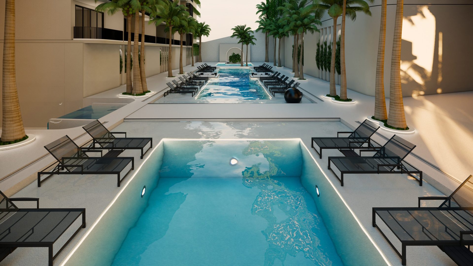 ever prime residences karon 05 Ever Prime Residences Karon, Karon, Phuket – Double lap pools between the buildings