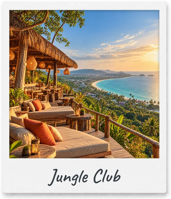 Jungle Club viewpoint over Chaweng, Koh Samui