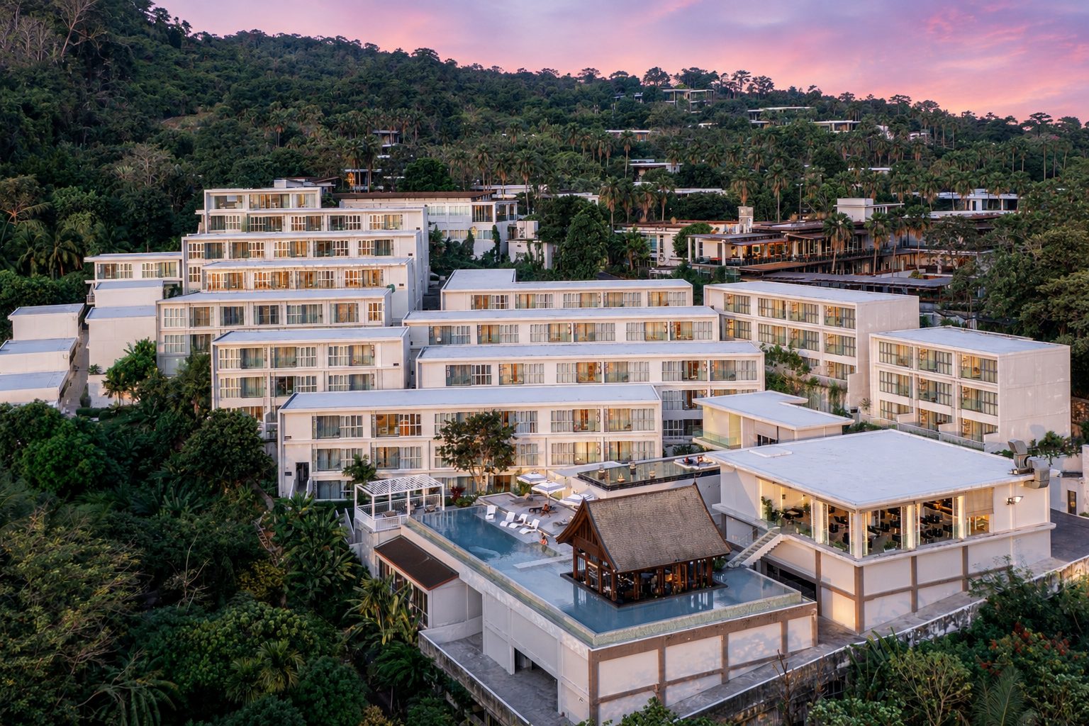 Aerial view of SEAVALE Residences Patong, Phuket