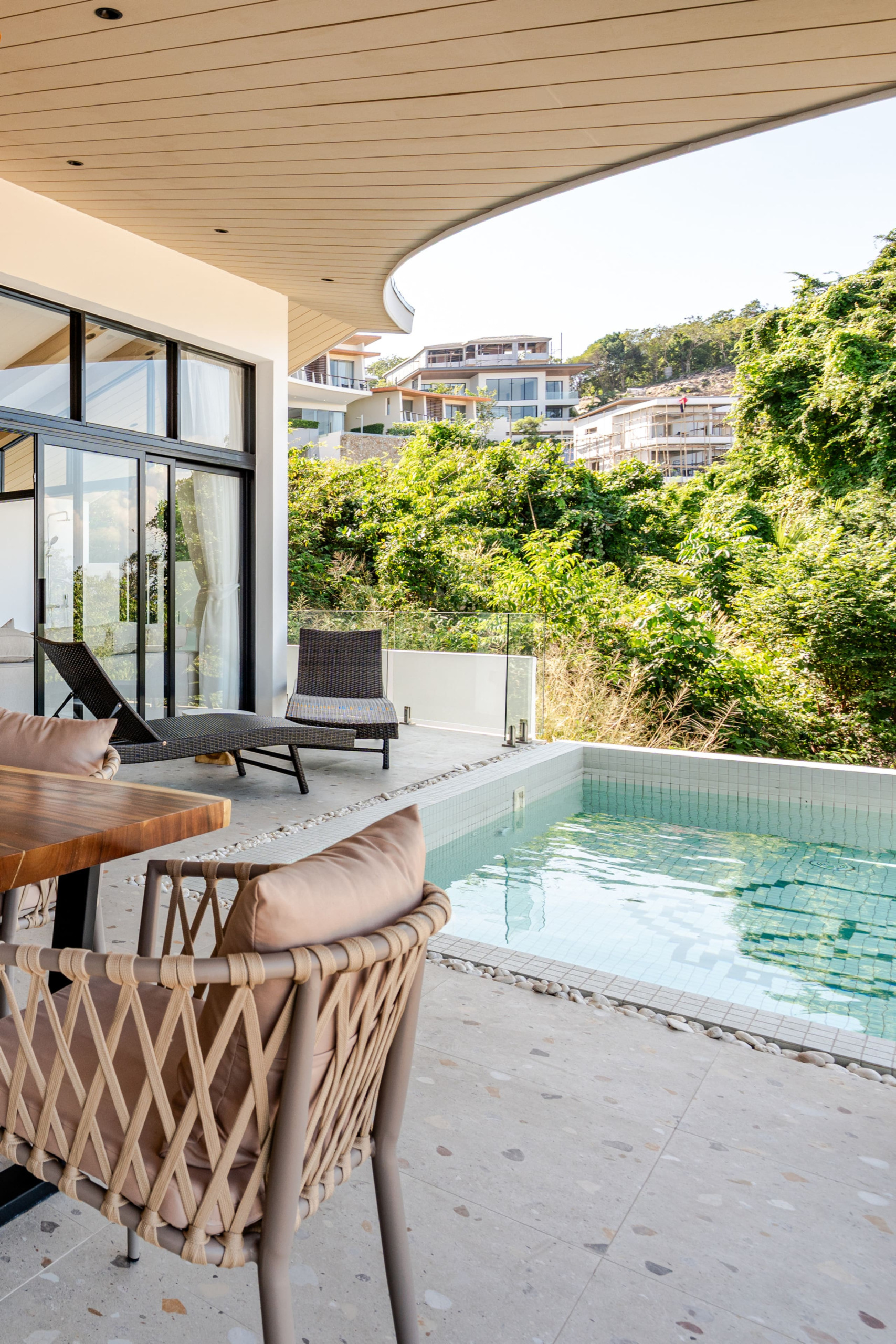 terr_4 3-Bedroom Sea View Villa with Private Pool in Plai Laem